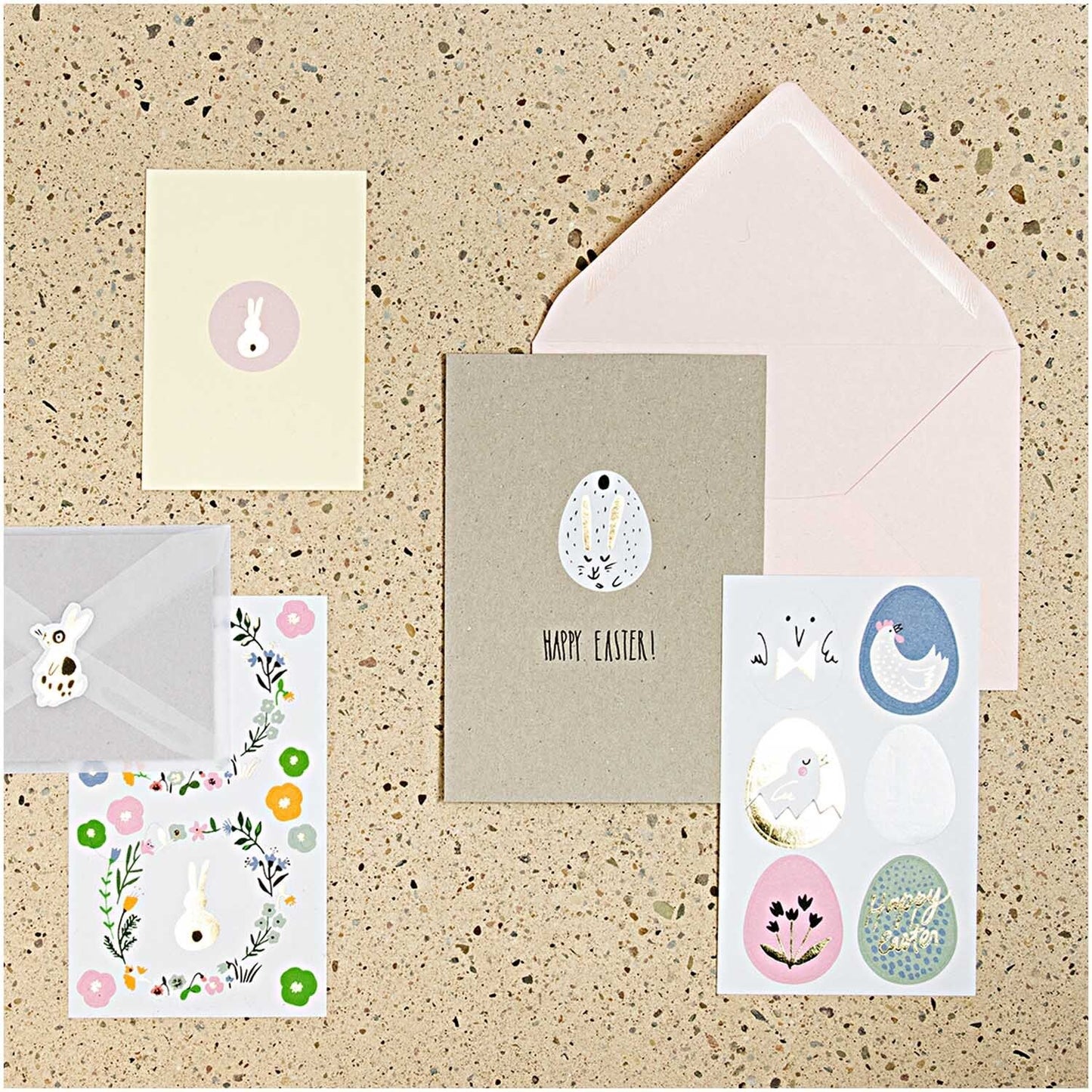 Paper Poetry Sticker Hasen