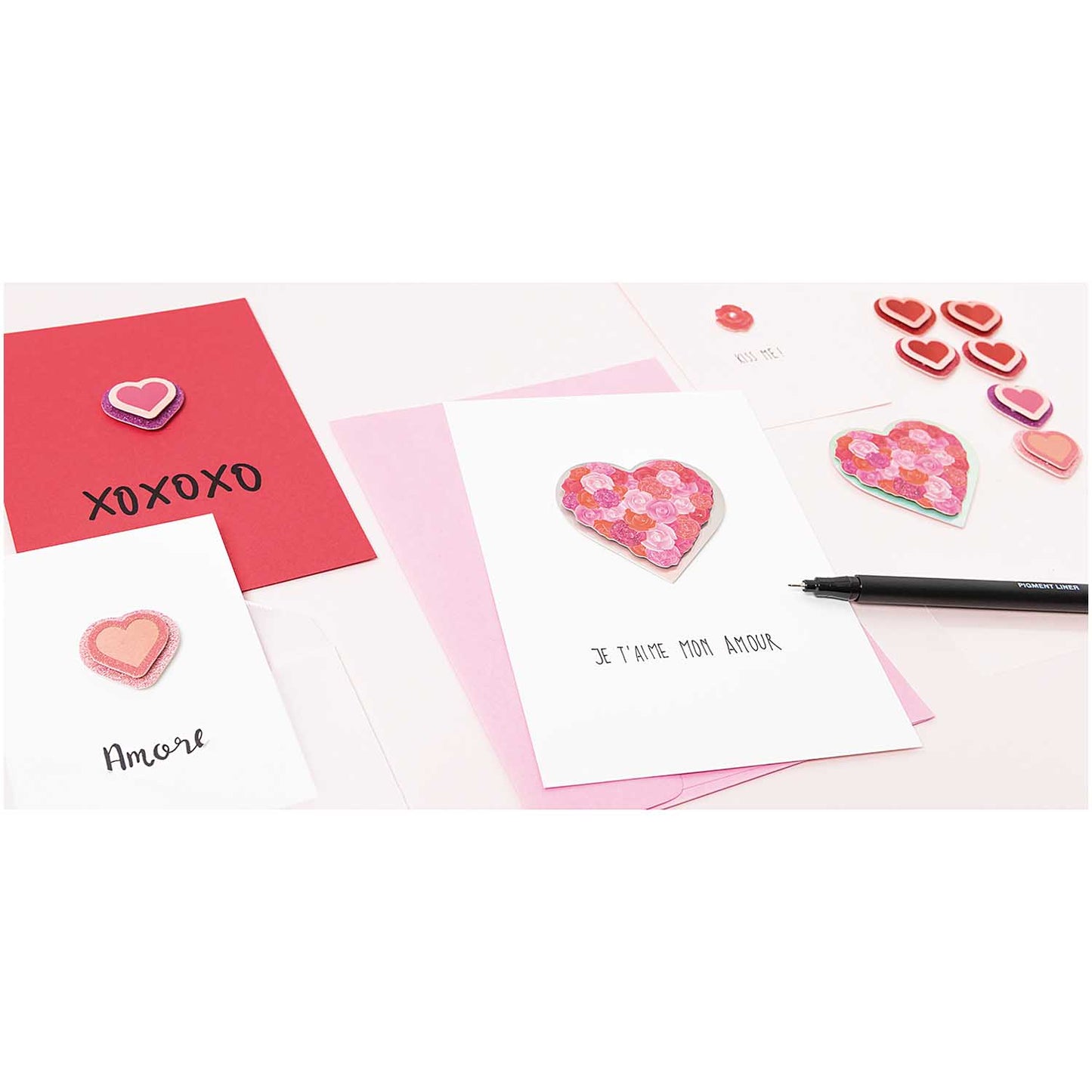 Paper Poetry 3D Sticker, Rosen