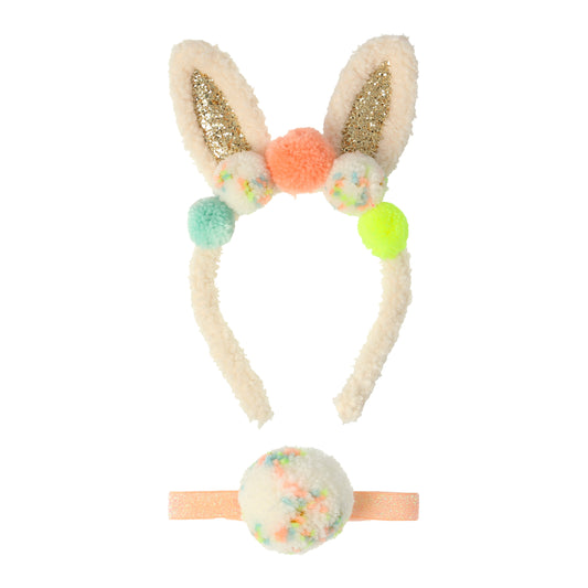 Verkleidungsset Hase mit Pompoms