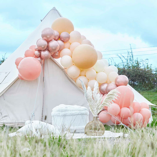 Ballongirlande, peach