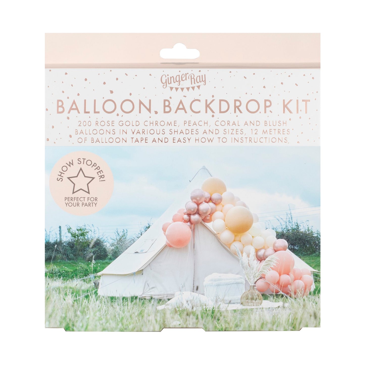 Ballongirlande, peach