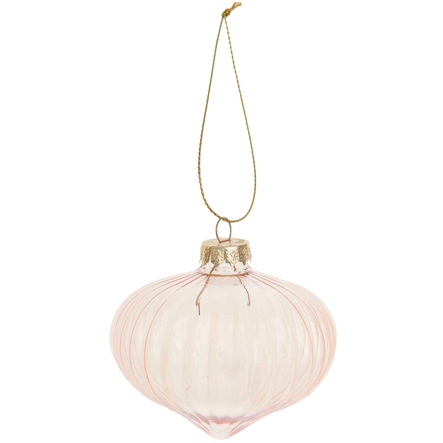 Ohhh! Lovely! Baumschmuck "Zwiebel" transparent-gold