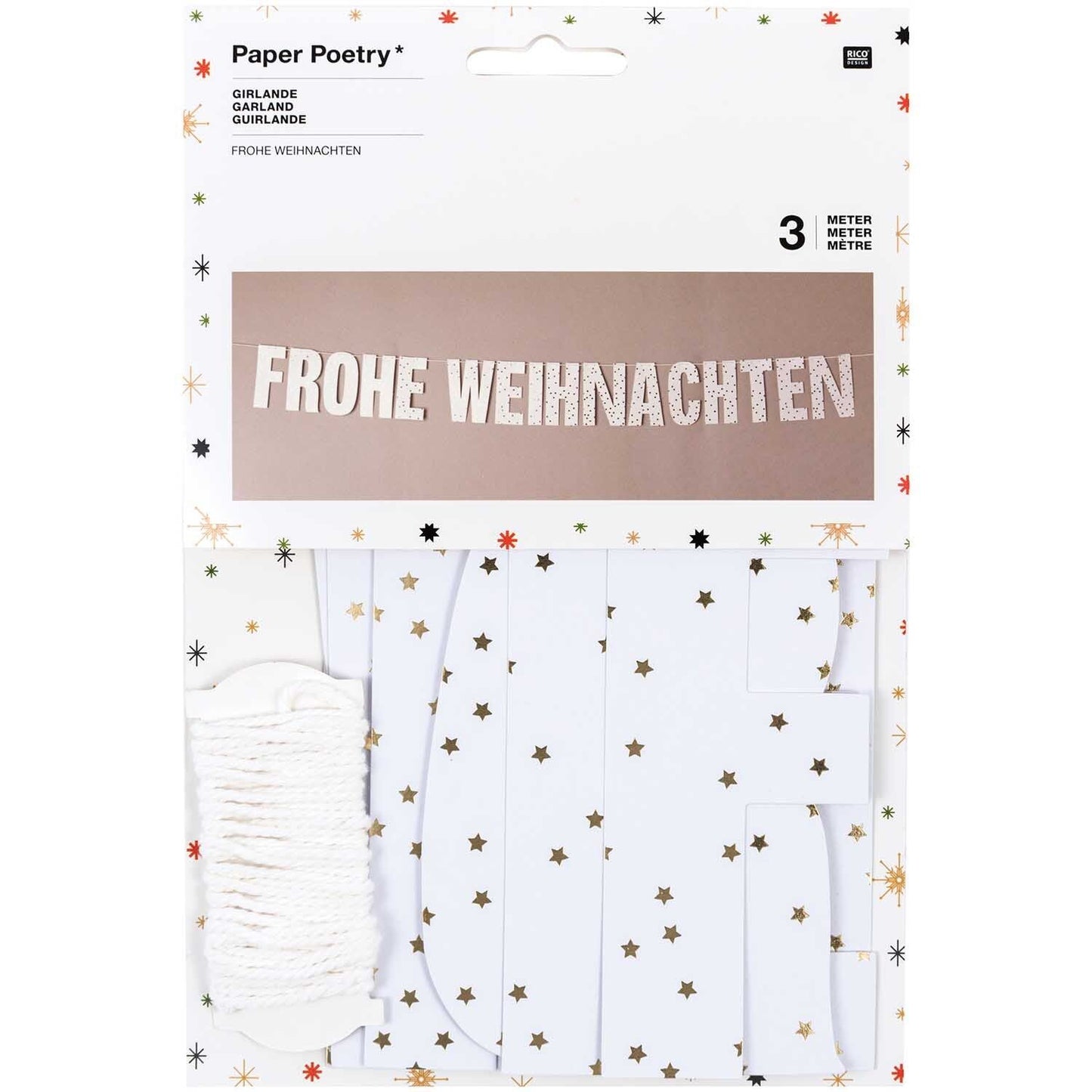 Paper Poetry Girlande Frohe Weihnachten