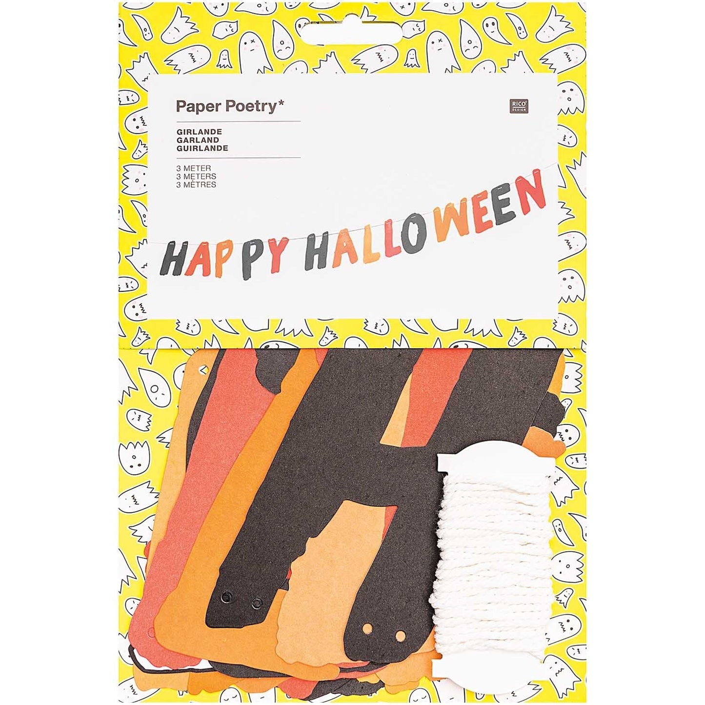 Paper Poetry Girlande Happy Halloween