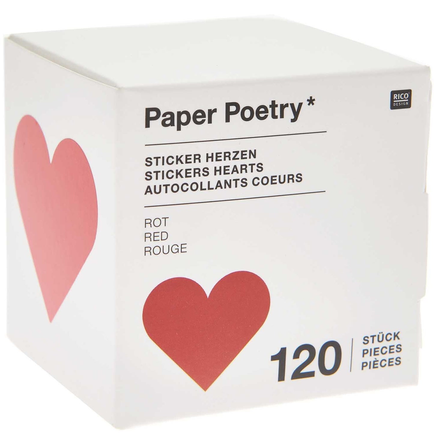 Paper Poetry Stickerrolle, Herzen